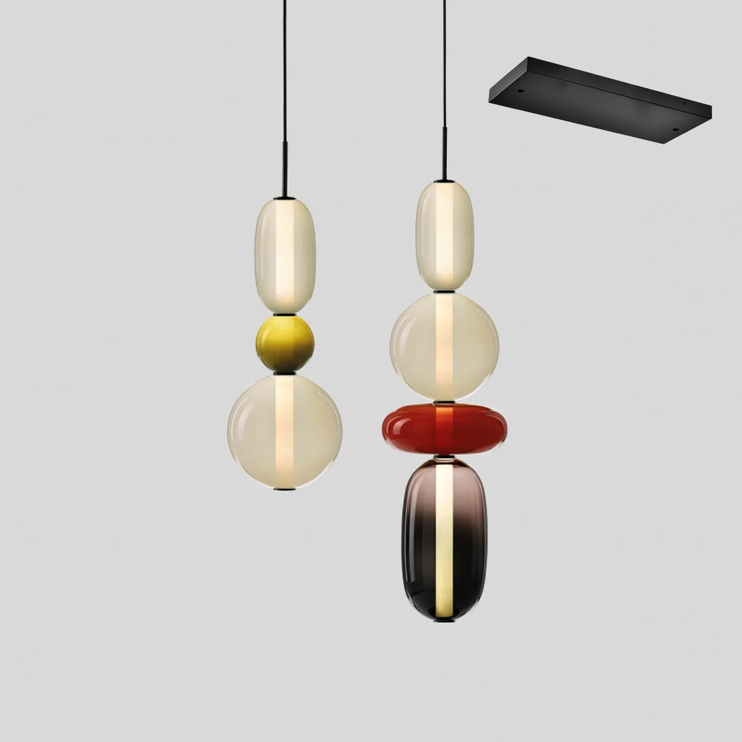 Candied Glass Combo Chandelier