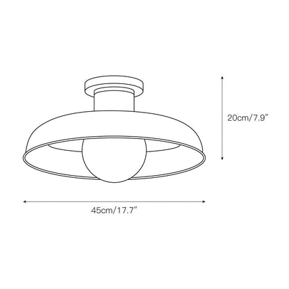 Cadence Semi Flush Ceiling Lamp