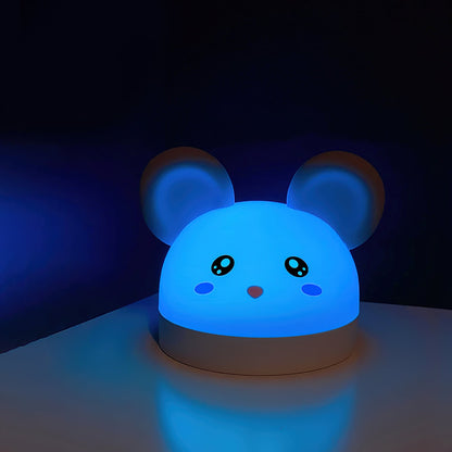 Cat Mouse Clock Night Light