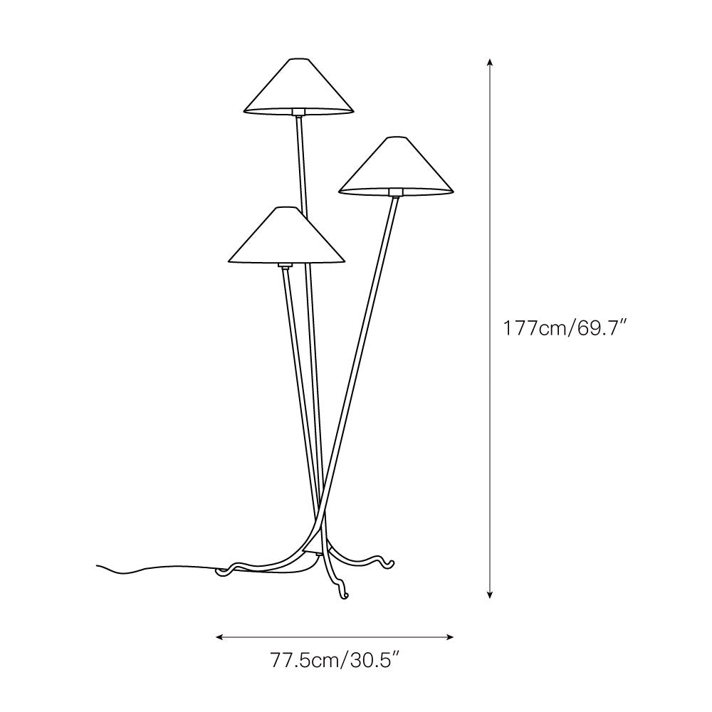 Cedar Floor Lamp