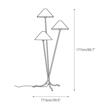 Cedar Floor Lamp