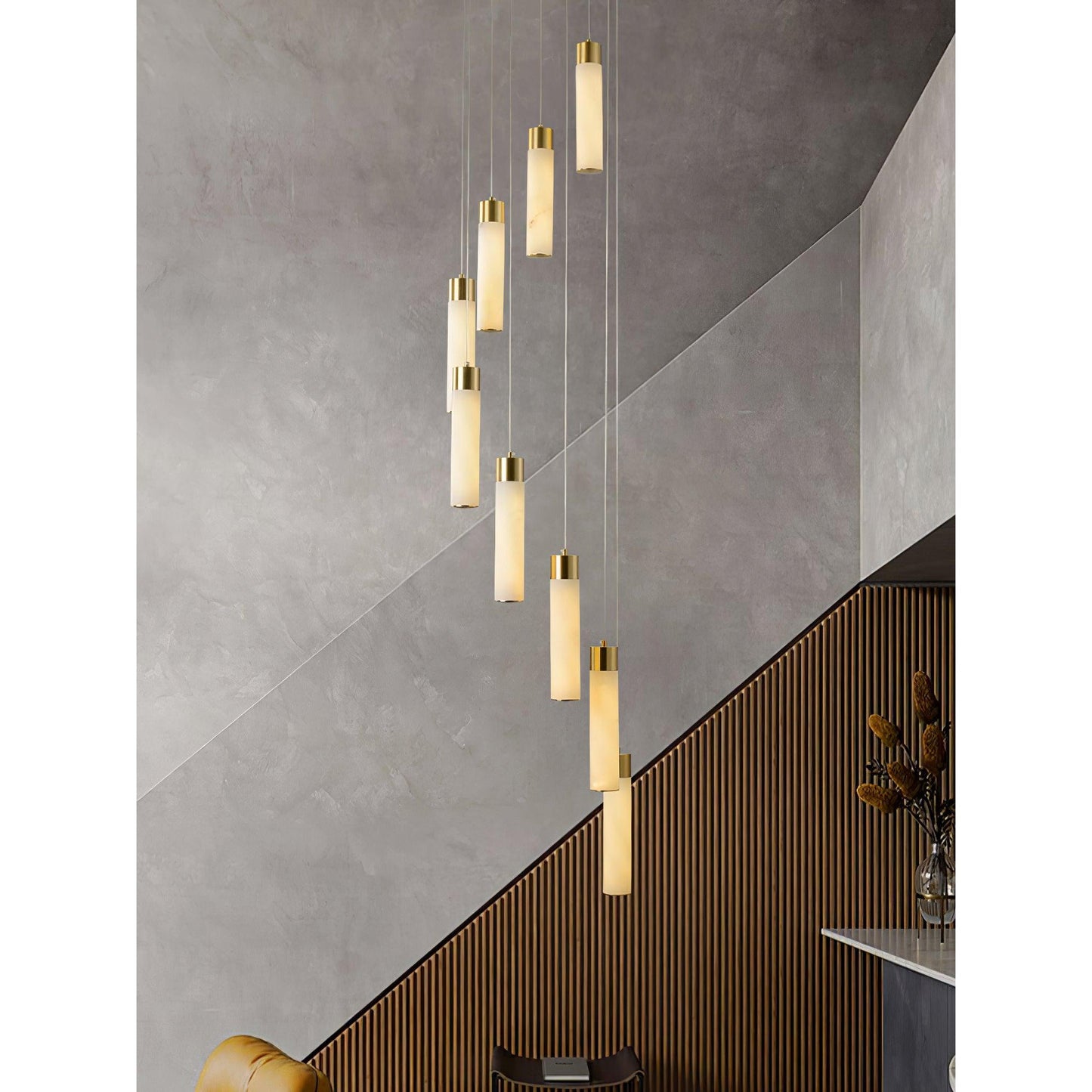 Celestial Alabaster Cascade Chandelier