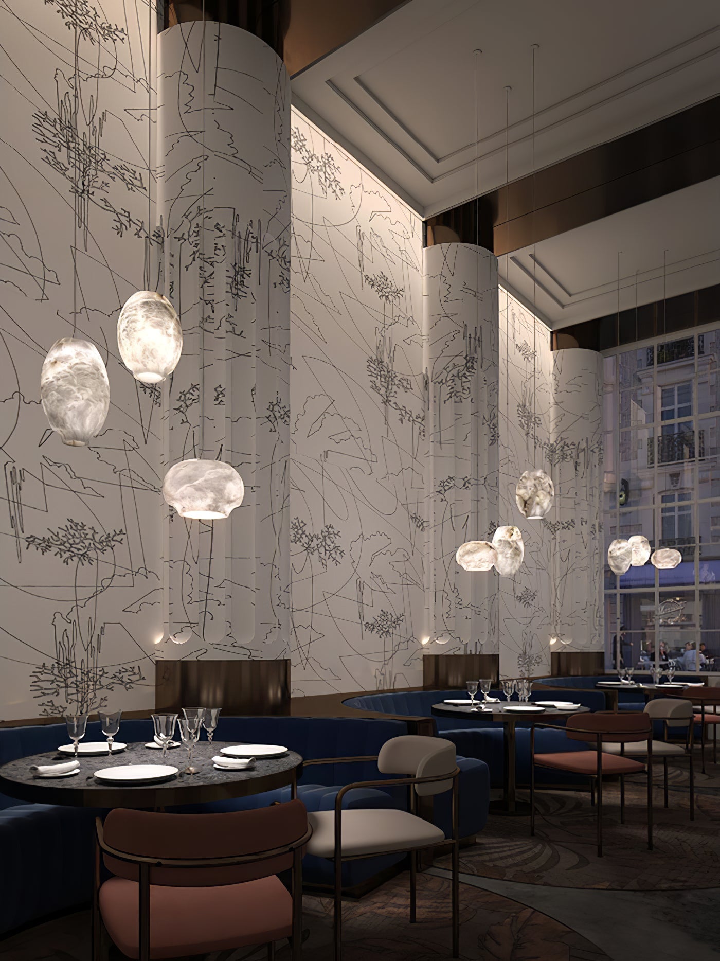 Camille Alabaster Pendant Lamp