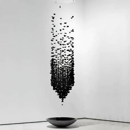 Charcoal Shape Hourglass Chandelier