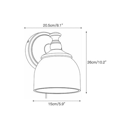 Chart Alabaster Plug-in Wall Sconce