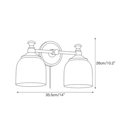 Chart Glass Plug-in Wall Sconce