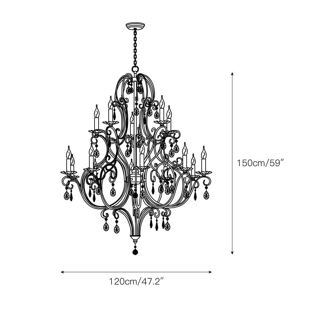 Chateau Tiered Chandelier