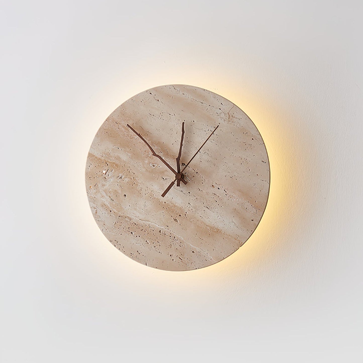 Clock Travertine Wall Lamp