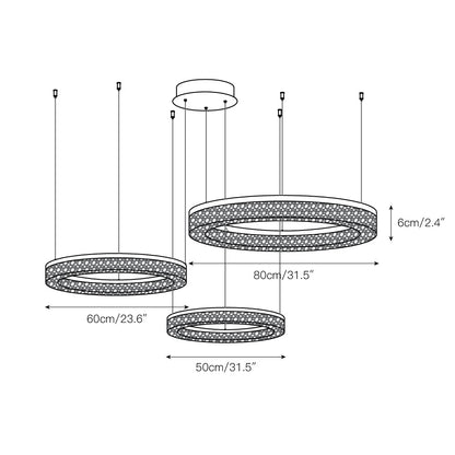 Coblitz Round LED Chandelier