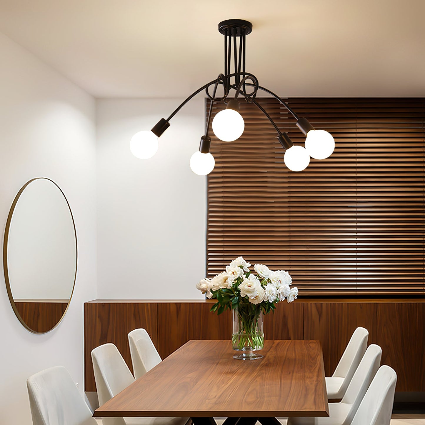 Colonial Sputnik Ceiling Lamp