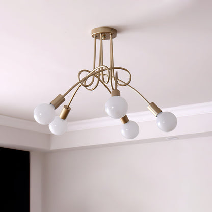 Colonial Sputnik Ceiling Lamp