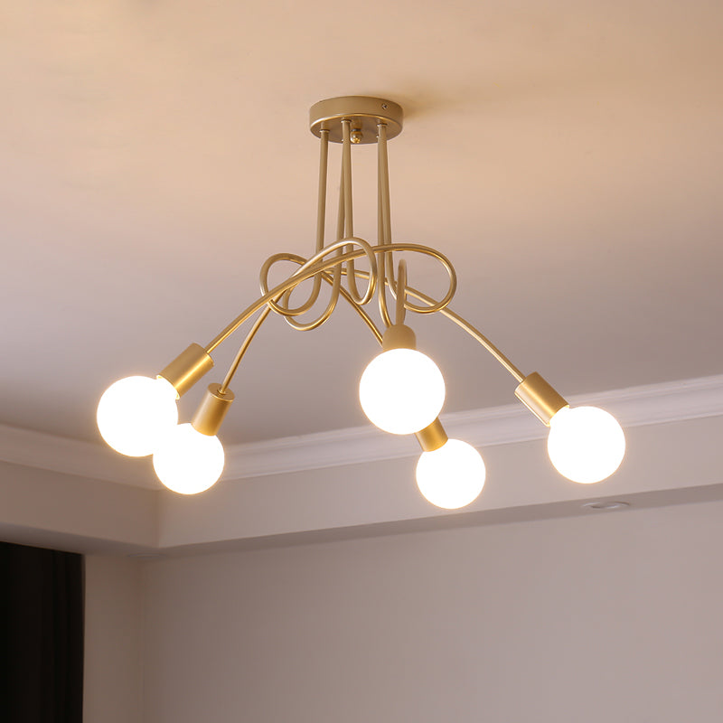 Colonial Sputnik Ceiling Lamp