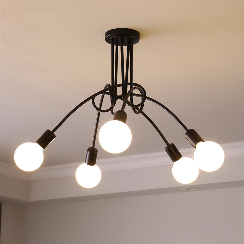 Colonial Sputnik Ceiling Lamp