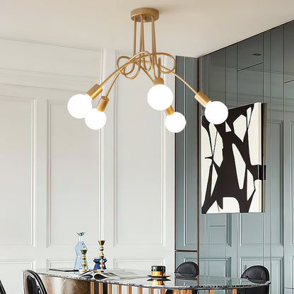 Colonial Sputnik Ceiling Lamp