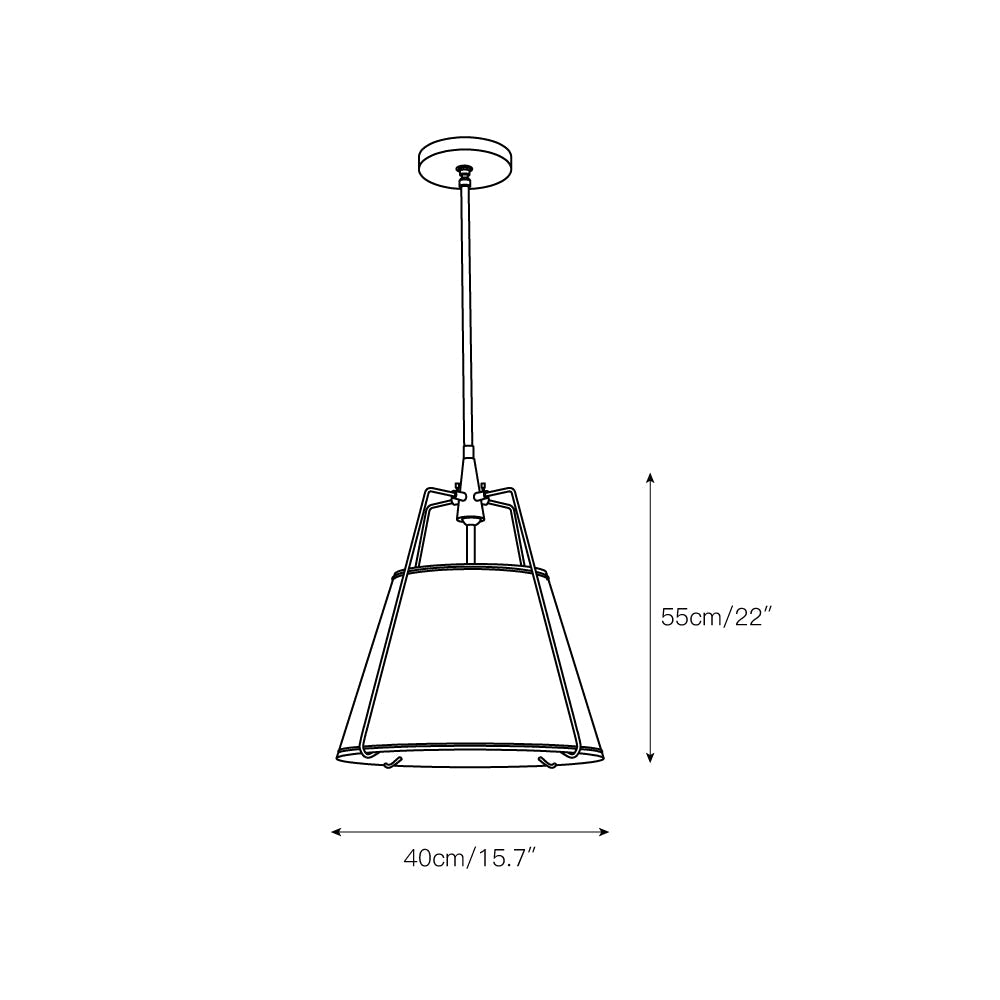 Regalia Drum Pendant Lamp