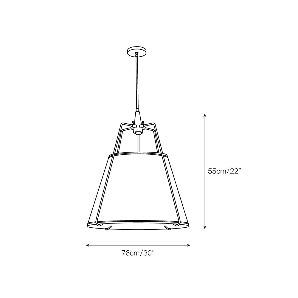 Regalia Drum Pendant Lamp