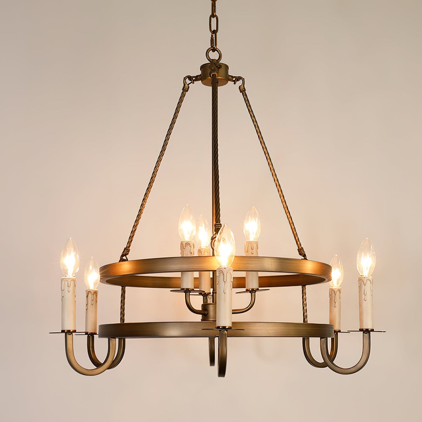 Crowley Wagon Wheel Chandelier