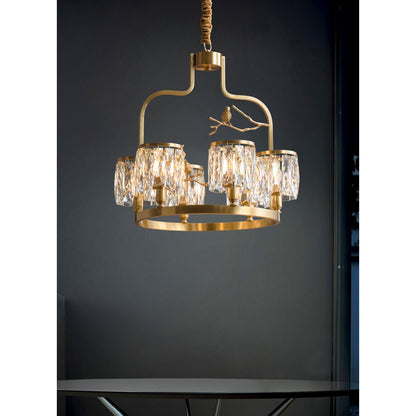 Crystal Bird Chandelier