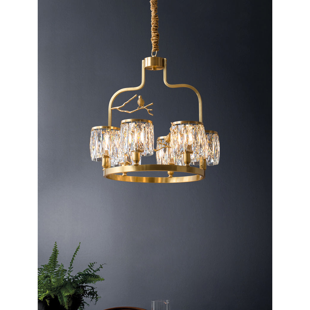 Crystal Bird Chandelier