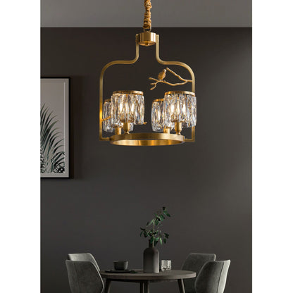 Crystal Bird Chandelier
