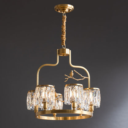 Crystal Bird Chandelier