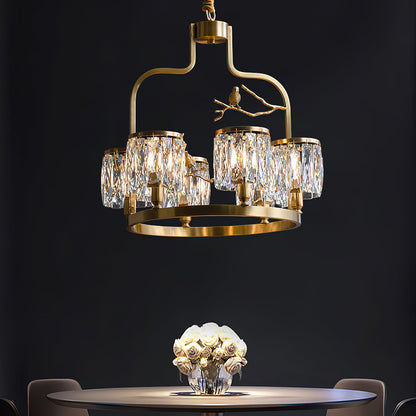 Crystal Bird Chandelier