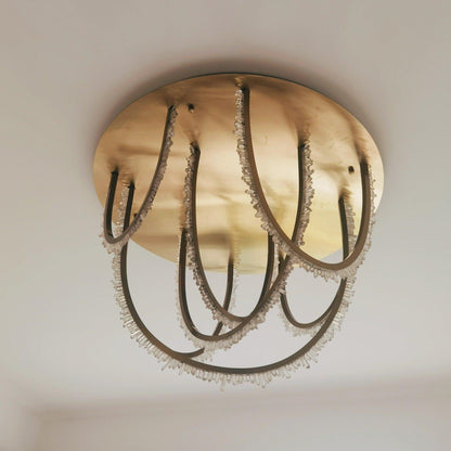 Crystal Corde Ceiling Light