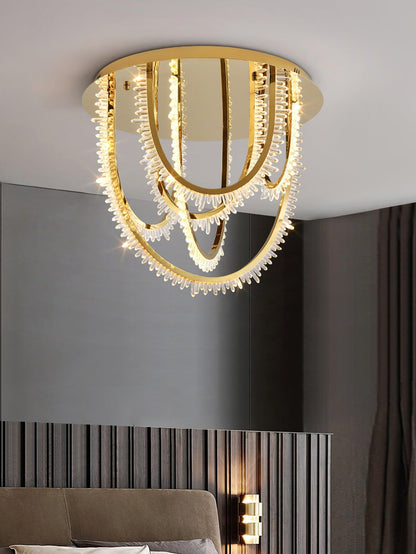 Crystal Corde Ceiling Light