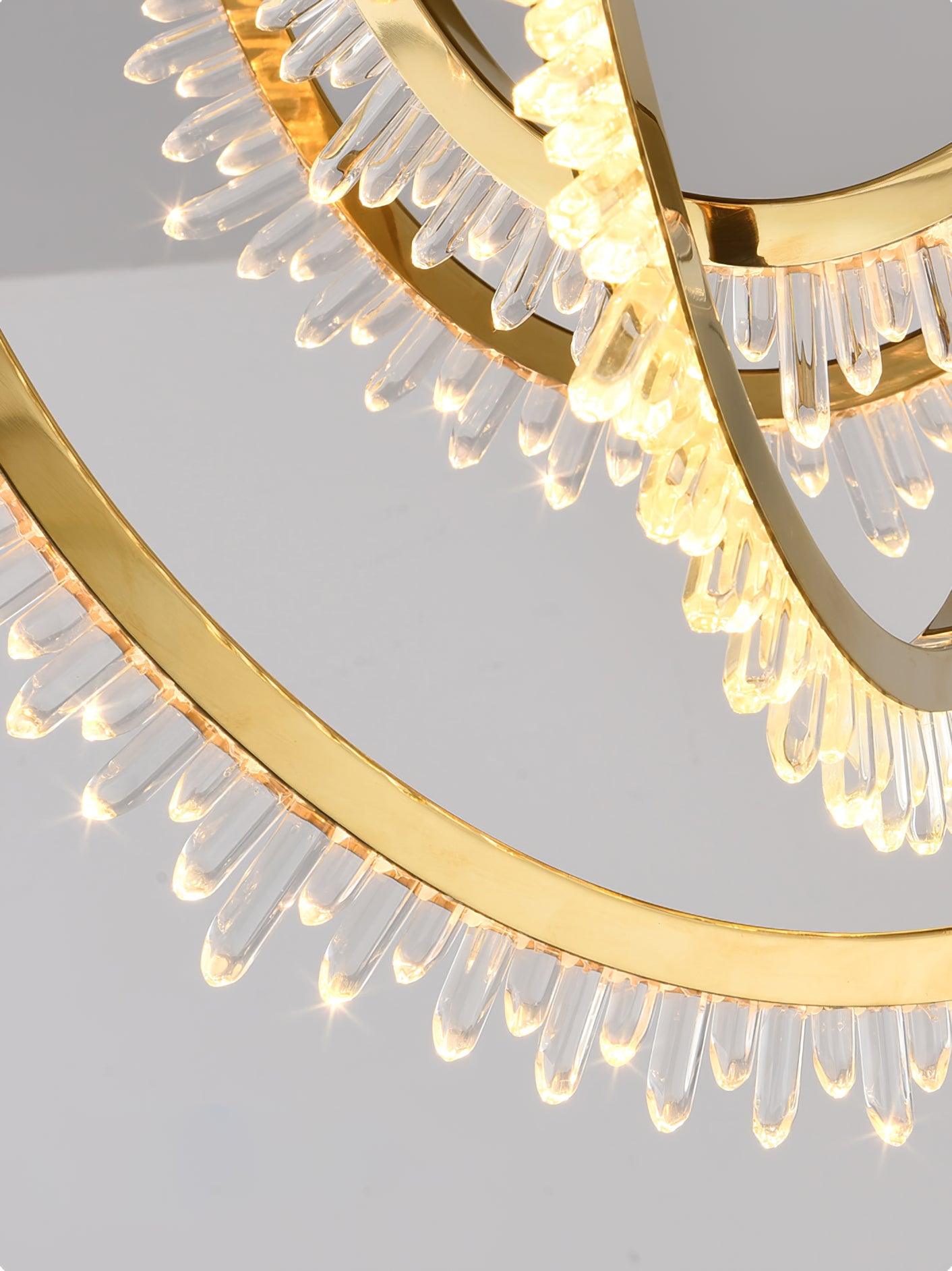 Crystal Corde Ceiling Light