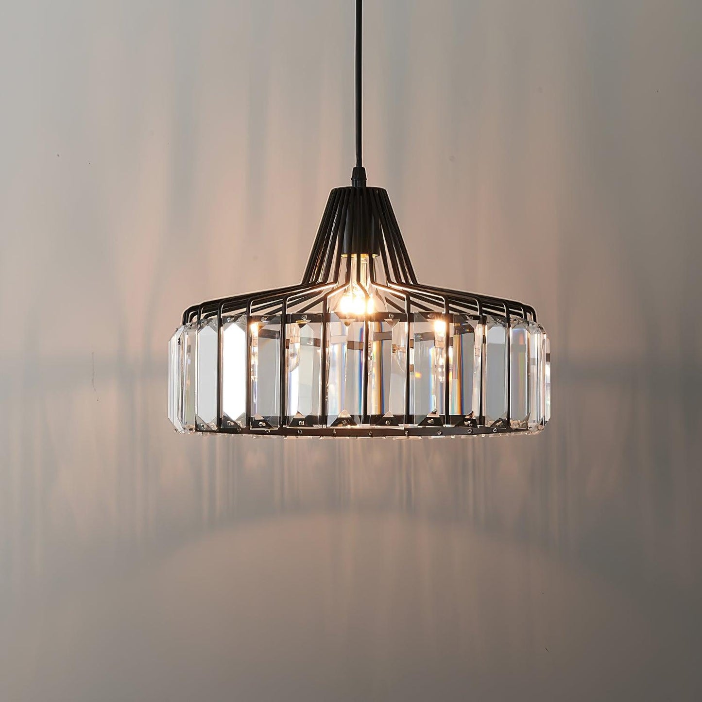 Crystal Drum Pendant Lamp