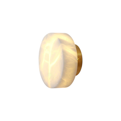 Cylindrical Alabaster Wall Lamp