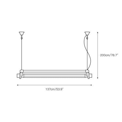 DDR Industrial Tube Pendant Light