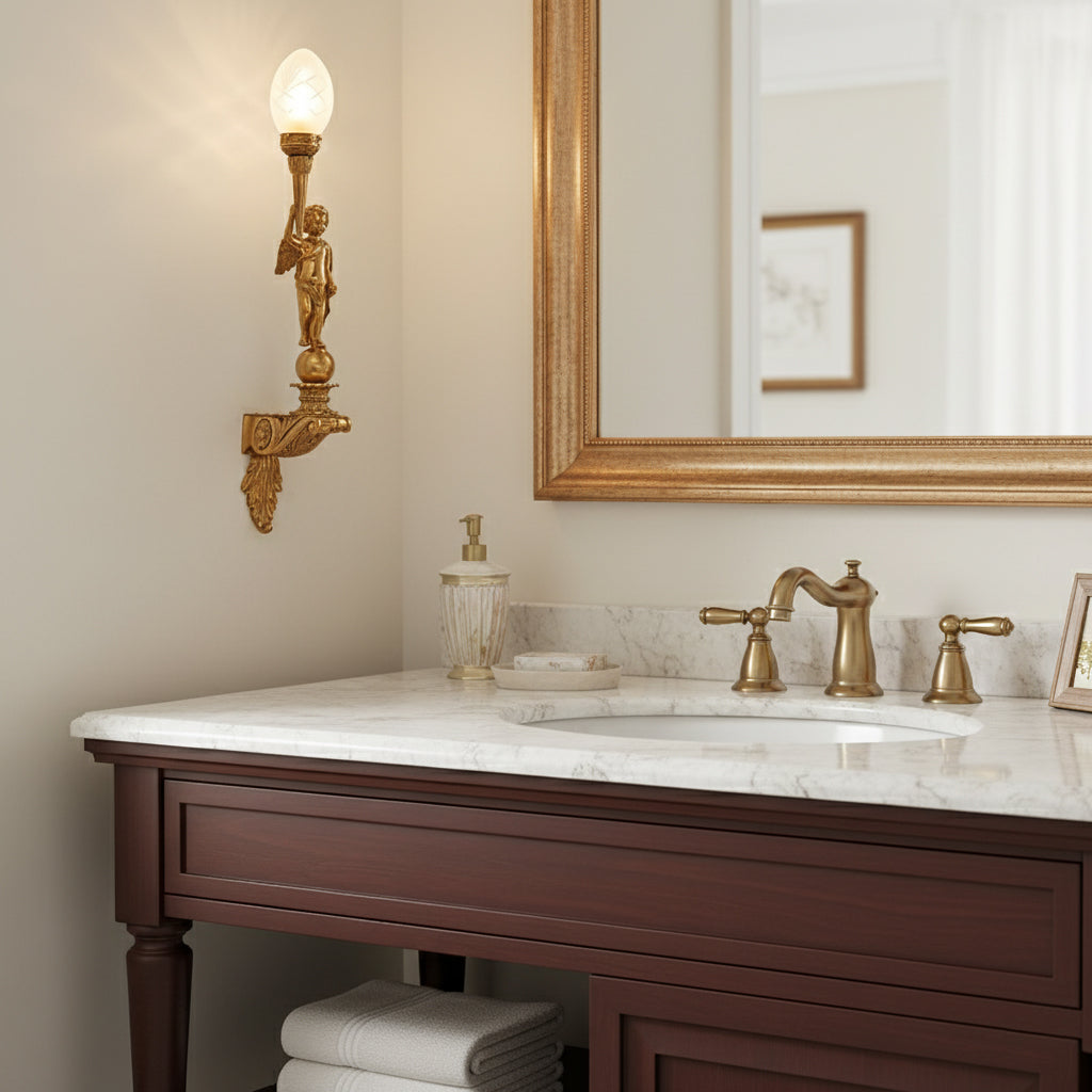 Deliane Brass Wall Lamp
