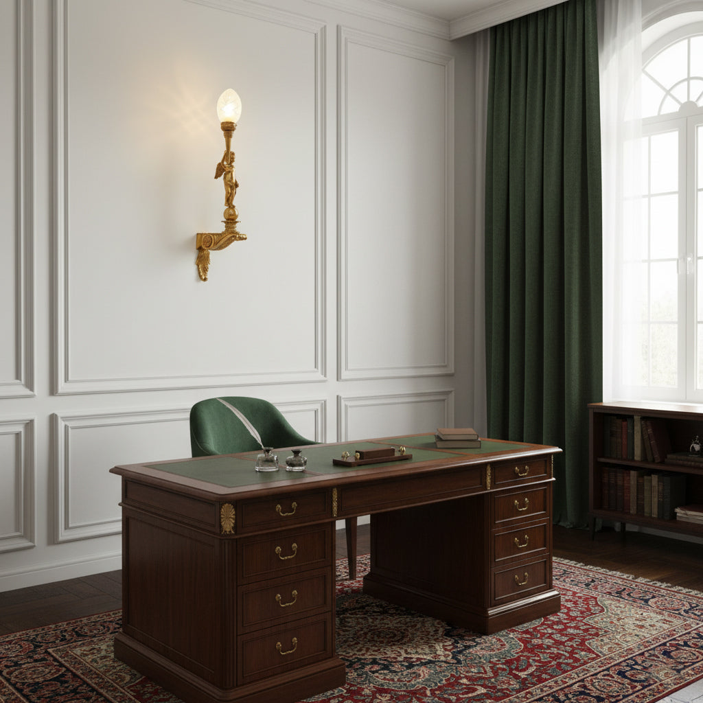 Deliane Brass Wall Lamp