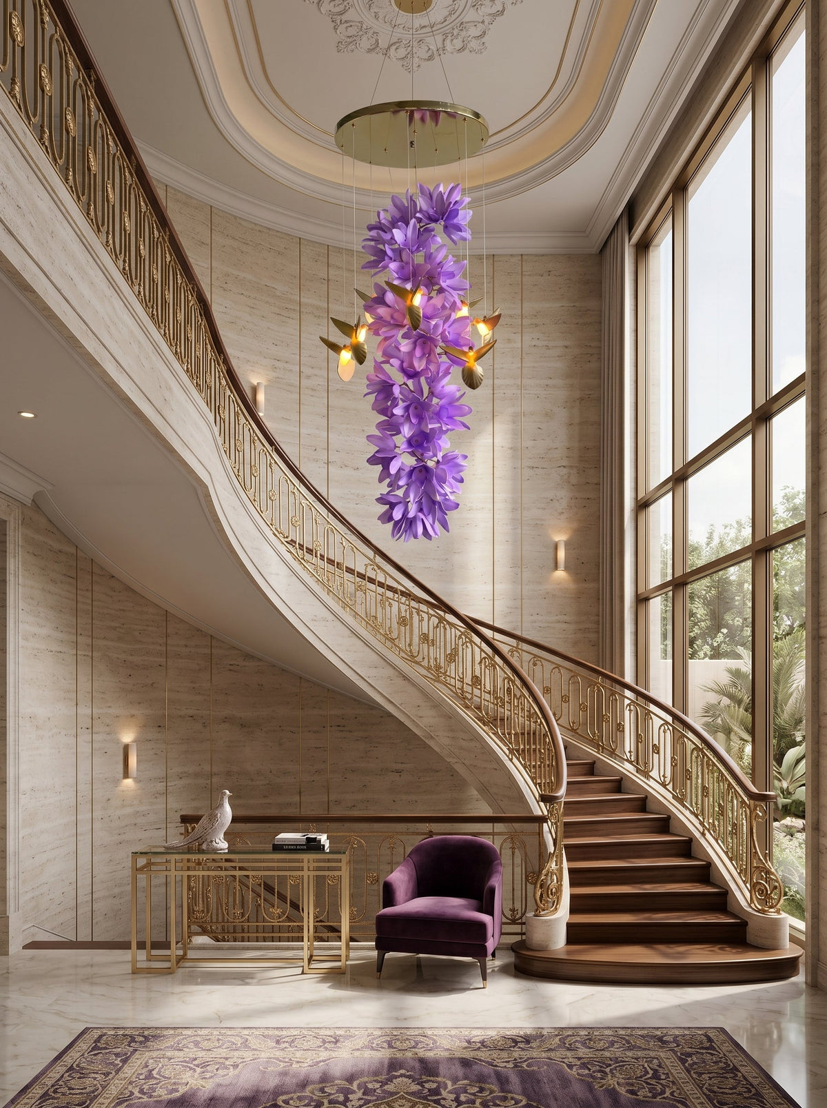 Delphinium Purple Chandelier