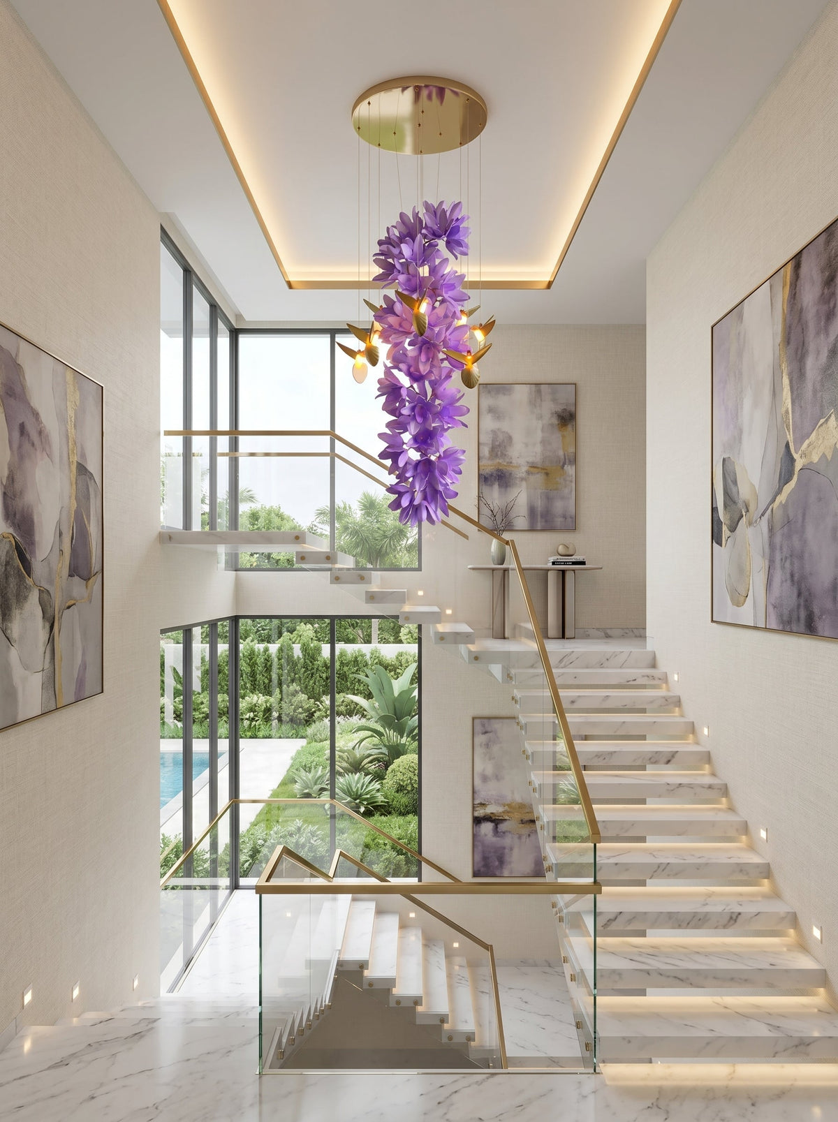 Delphinium Purple Chandelier