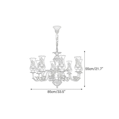 Delray Palm Chandelier