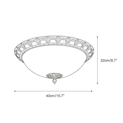 Deltana Flush Ceiling Lamp