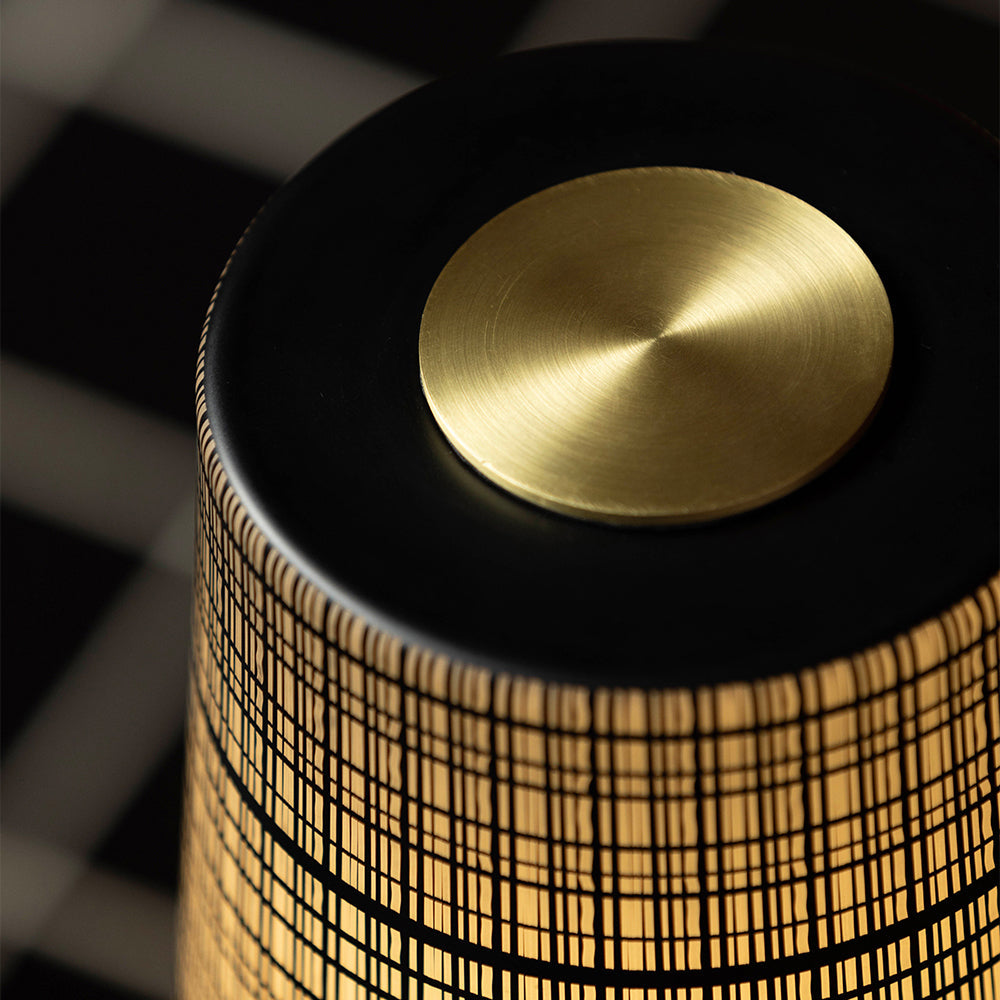 Devon Black Table Lamp (Built-in Battery)