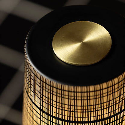 Devon Black Table Lamp (Built-in Battery)