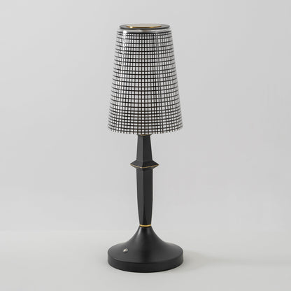 Devon Black Table Lamp (Built-in Battery)