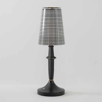 Devon Black Table Lamp (Built-in Battery)