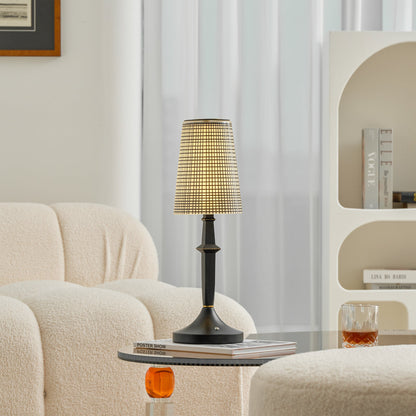 Devon Black Table Lamp (Built-in Battery)