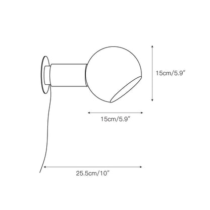 Donya Sphere Wall Lamp