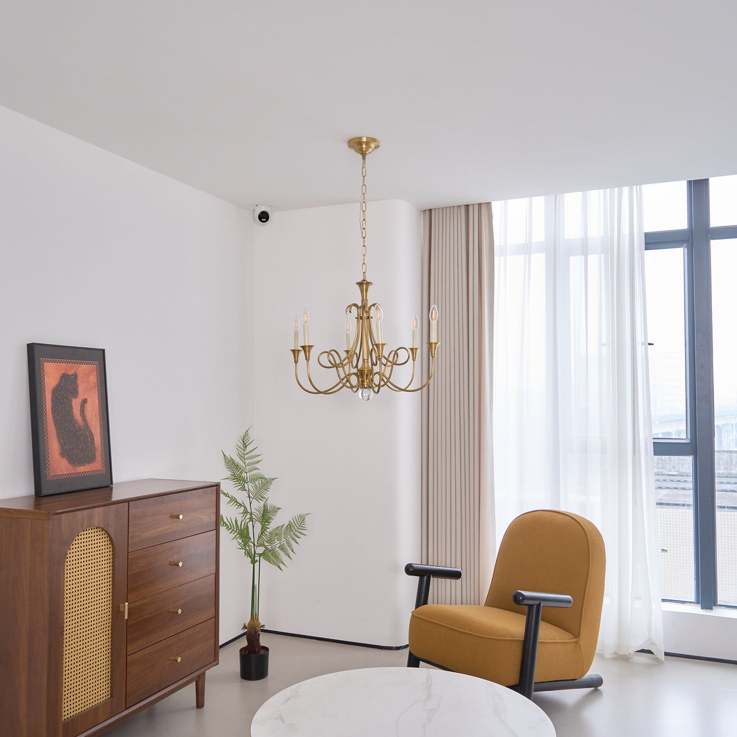 Double Twist Chandelier