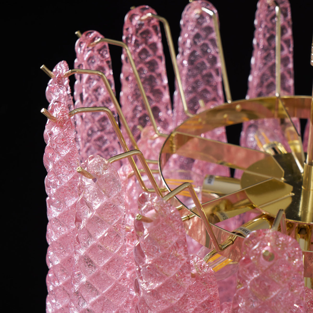Drop Pink Chandelier