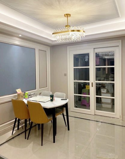 Drum Glass Chandelier