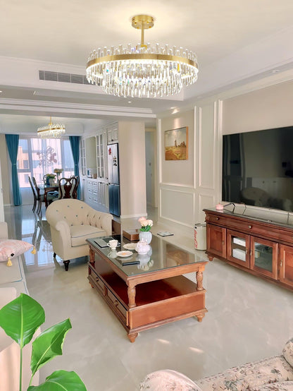 Drum Glass Chandelier