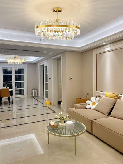 Drum Glass Chandelier