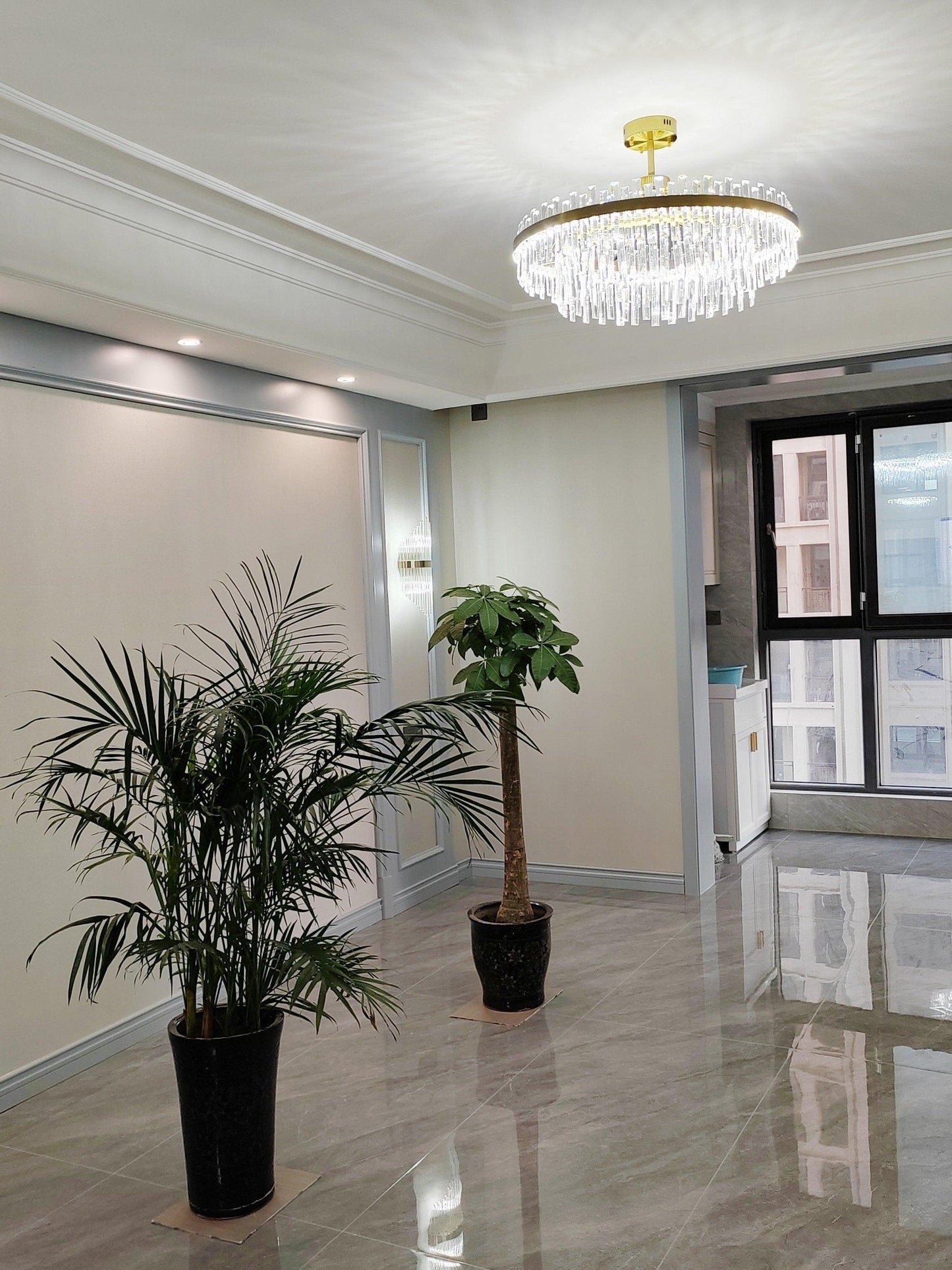 Drum Glass Chandelier